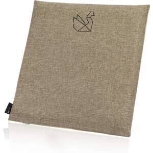 Premium Memory Foam Seat Cushion – Brown – 3D Square – Hemp Cover – Anti-Slip